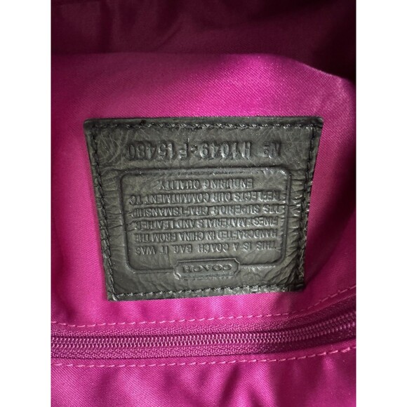 Coach Poppy Tartan Plaid Glamour Glitter Tote Bag Purse F15480 Pinks Purples - Picture 8 of 10